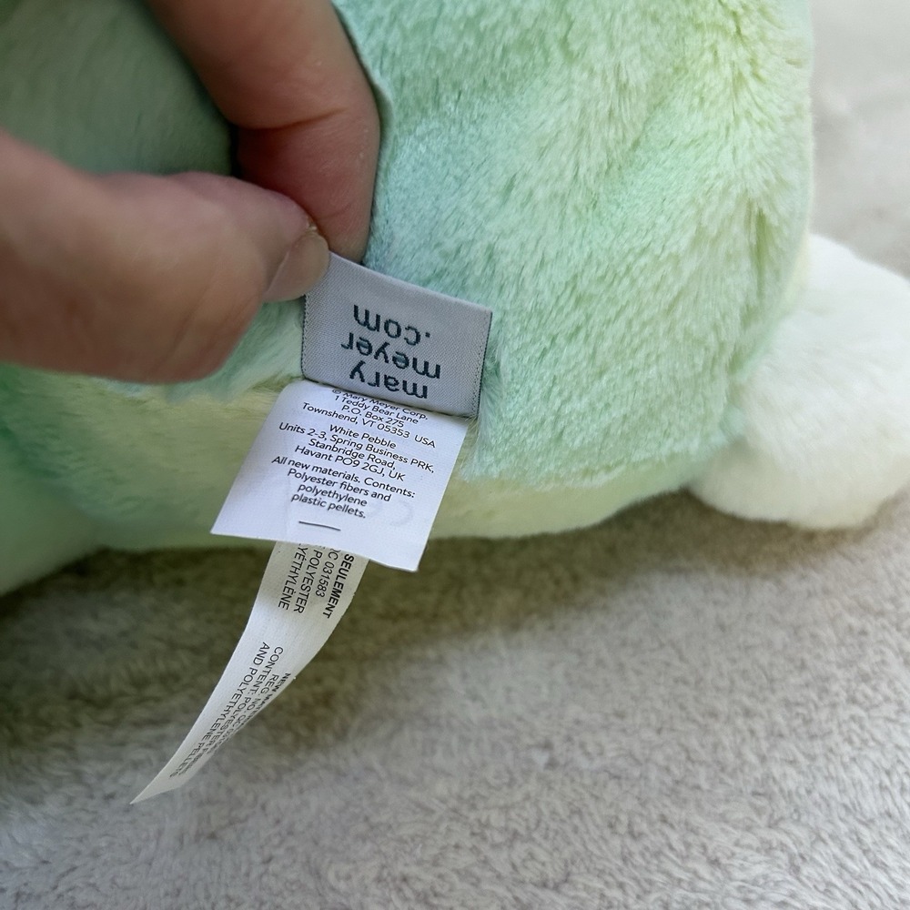 Mary Meyer Marshmallow Teal Jellybean Tie Dye 20" Bunny Rabbit Floppy Plush NWOT - Picture 3 of 8